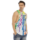 Men's O-neck Long Tank Top