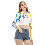 Women's Smock Short Hoodie With Long Sleeve
