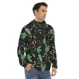 Men's Hoodie With Placket Double Zipper