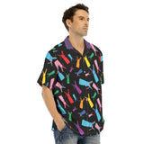 Men's Hawaiian Shirt With Button Closure