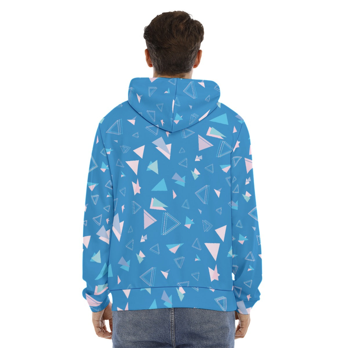 Men's Hoodie With Placket Double Zipper