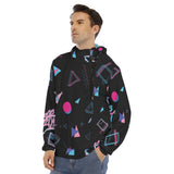 Men's Hoodie With Placket Double Zipper