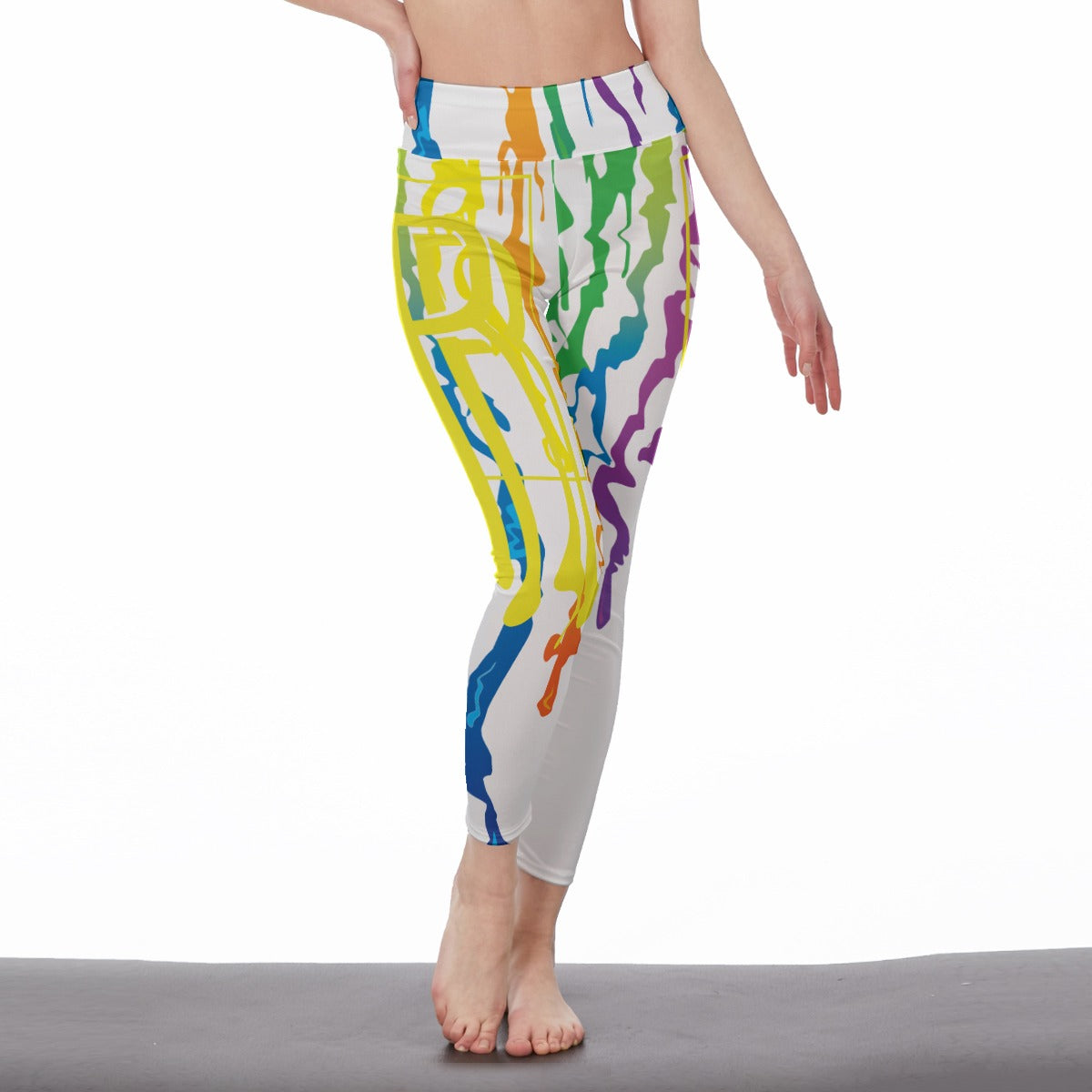 Women's High Waist Leggings | Side Stitch Closure