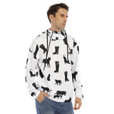 Men's Hoodie With Placket Double Zipper