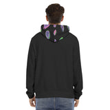 Men's Hoodie With Placket Double Zipper