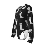Women's Raglan Sleeve Hooded Bodysuit