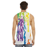 Men's O-neck Long Tank Top