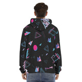 Men's Hoodie With Placket Double Zipper