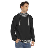 Men's Hoodie With Placket Double Zipper