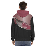 Men's Hoodie With Placket Double Zipper