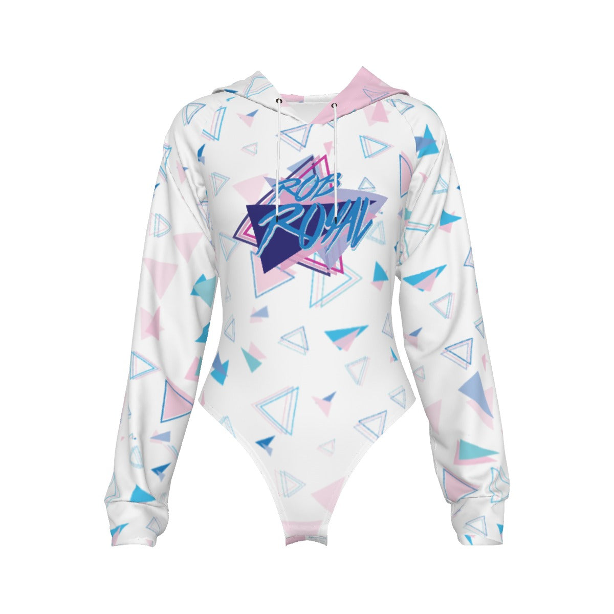 Women's Raglan Sleeve Hooded Bodysuit