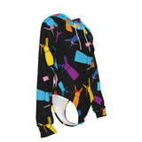 Women's Raglan Sleeve Hooded Bodysuit