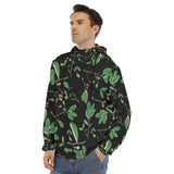 Men's Hoodie With Placket Double Zipper