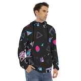 Men's Hoodie With Placket Double Zipper