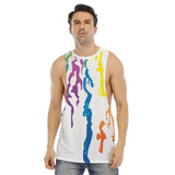 Men's O-neck Long Tank Top