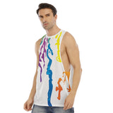 Men's O-neck Long Tank Top