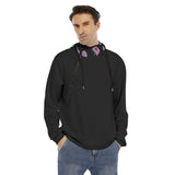 Men's Hoodie With Placket Double Zipper