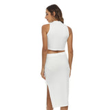 Women's Tank Top & Split High Skirt Set