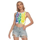 Women's Sleeveless Back Hollow Crop Top