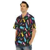 Men's Hawaiian Shirt With Button Closure
