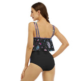 Women's Ruffled Vest Bikini Swimsuit