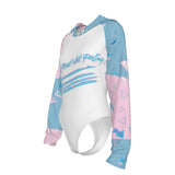 Women's Raglan Sleeve Hooded Bodysuit