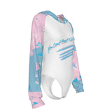 Women's Raglan Sleeve Hooded Bodysuit