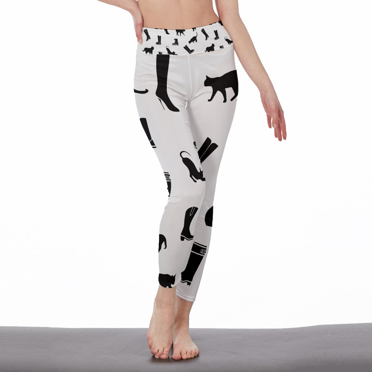 Women's High Waist Leggings | Side Stitch Closure