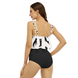 Women's Ruffled Vest Bikini Swimsuit
