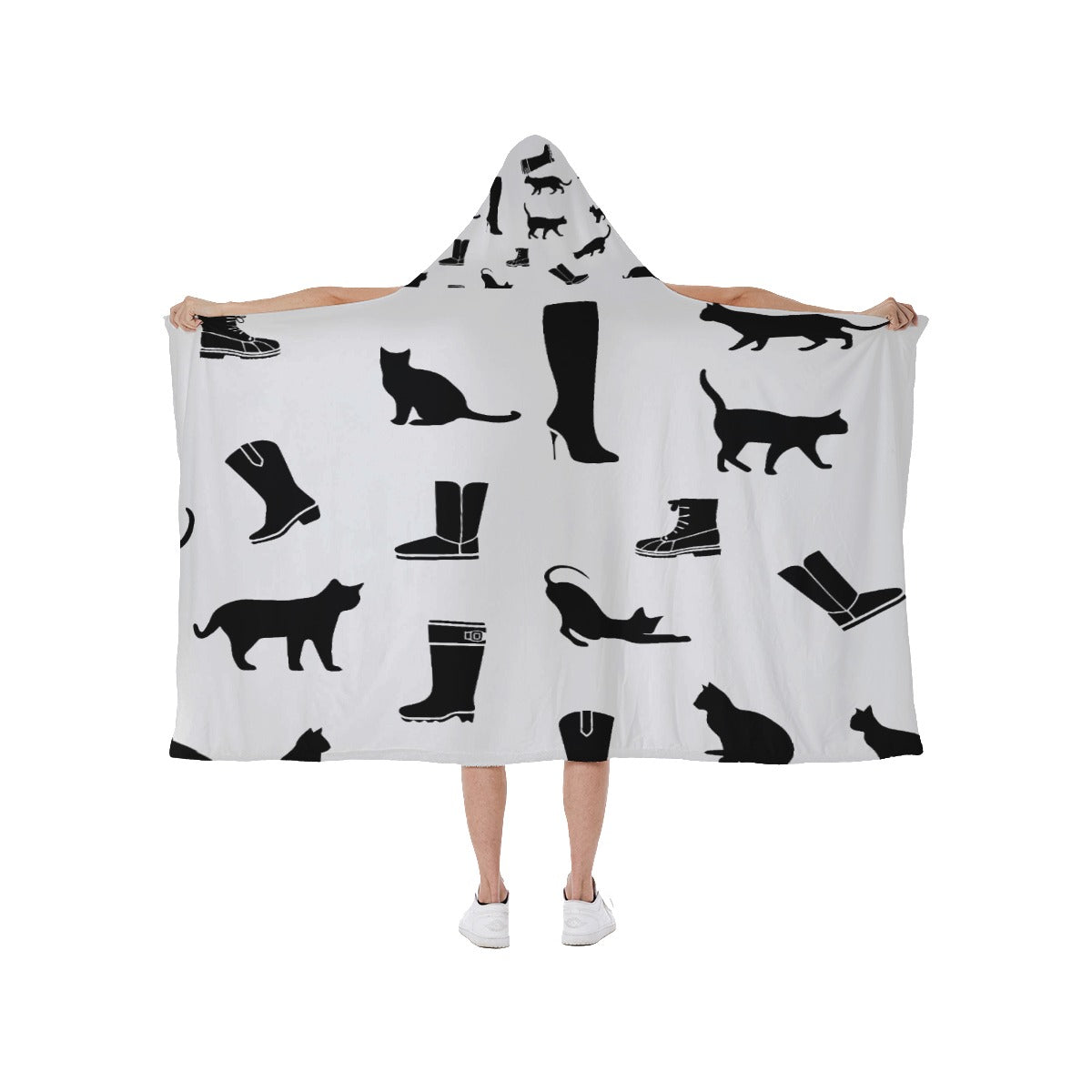 Hooded blanket With Soft Fleece Lining