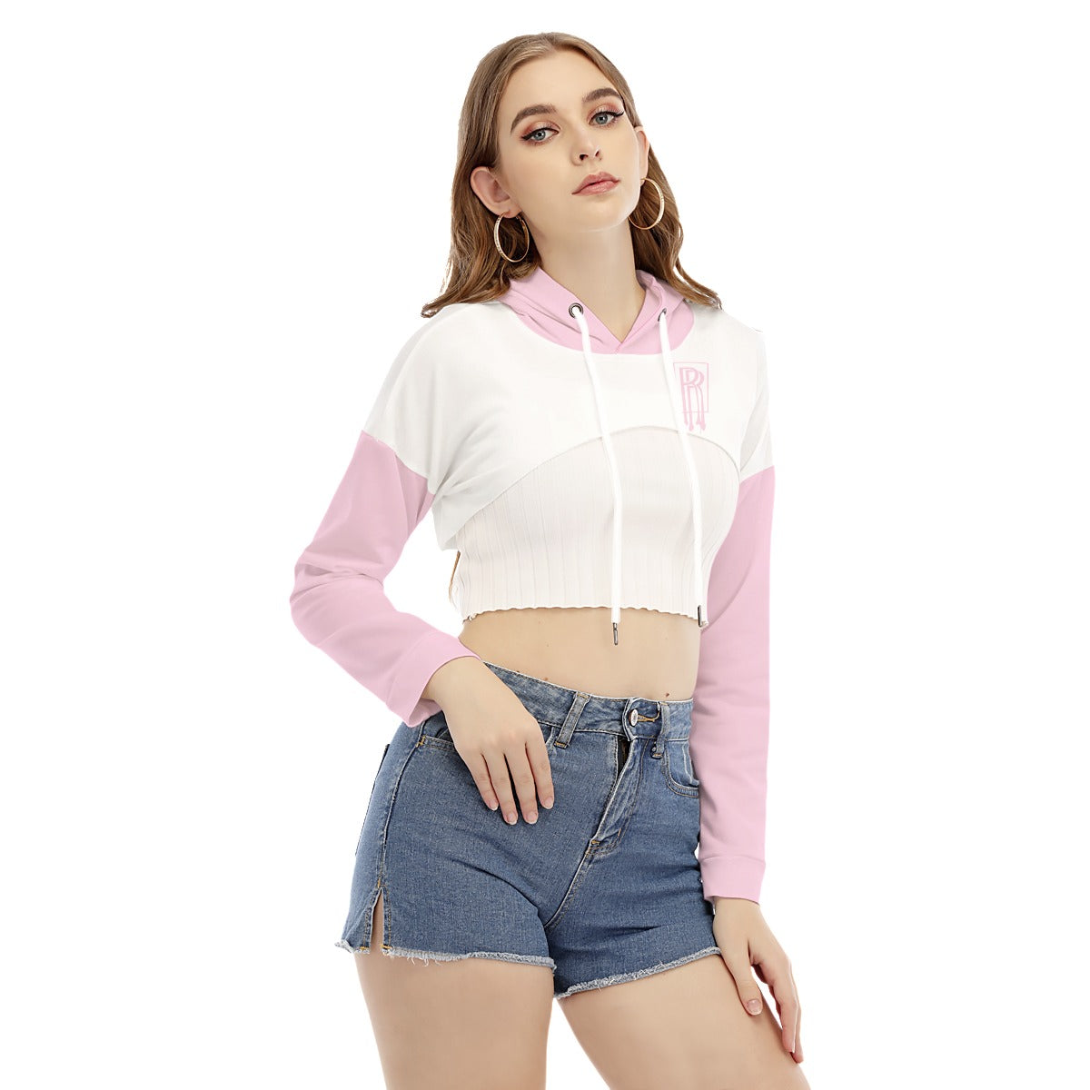 Women's Smock Short Hoodie With Long Sleeve