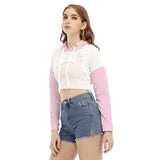 Women's Smock Short Hoodie With Long Sleeve