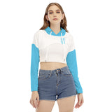 Women's Smock Short Hoodie With Long Sleeve
