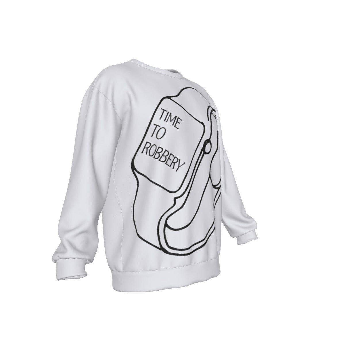 Men's Drop Shoulder Round Neck Long-Sleeved Sweatshirt
