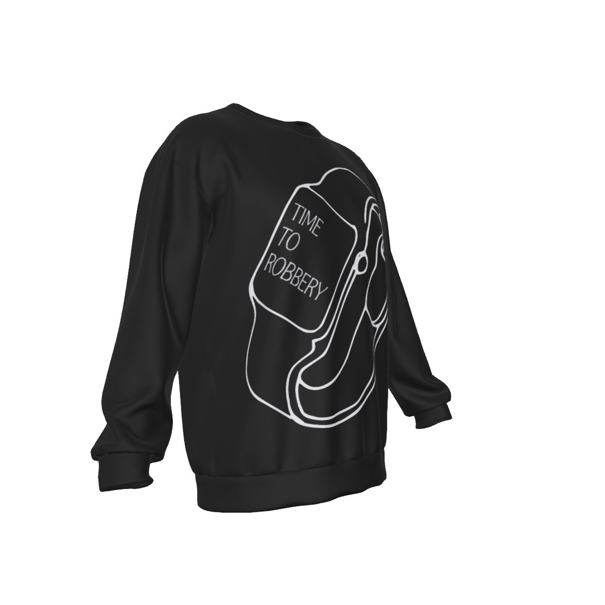 Men's Drop Shoulder Round Neck Long-Sleeved Sweatshirt