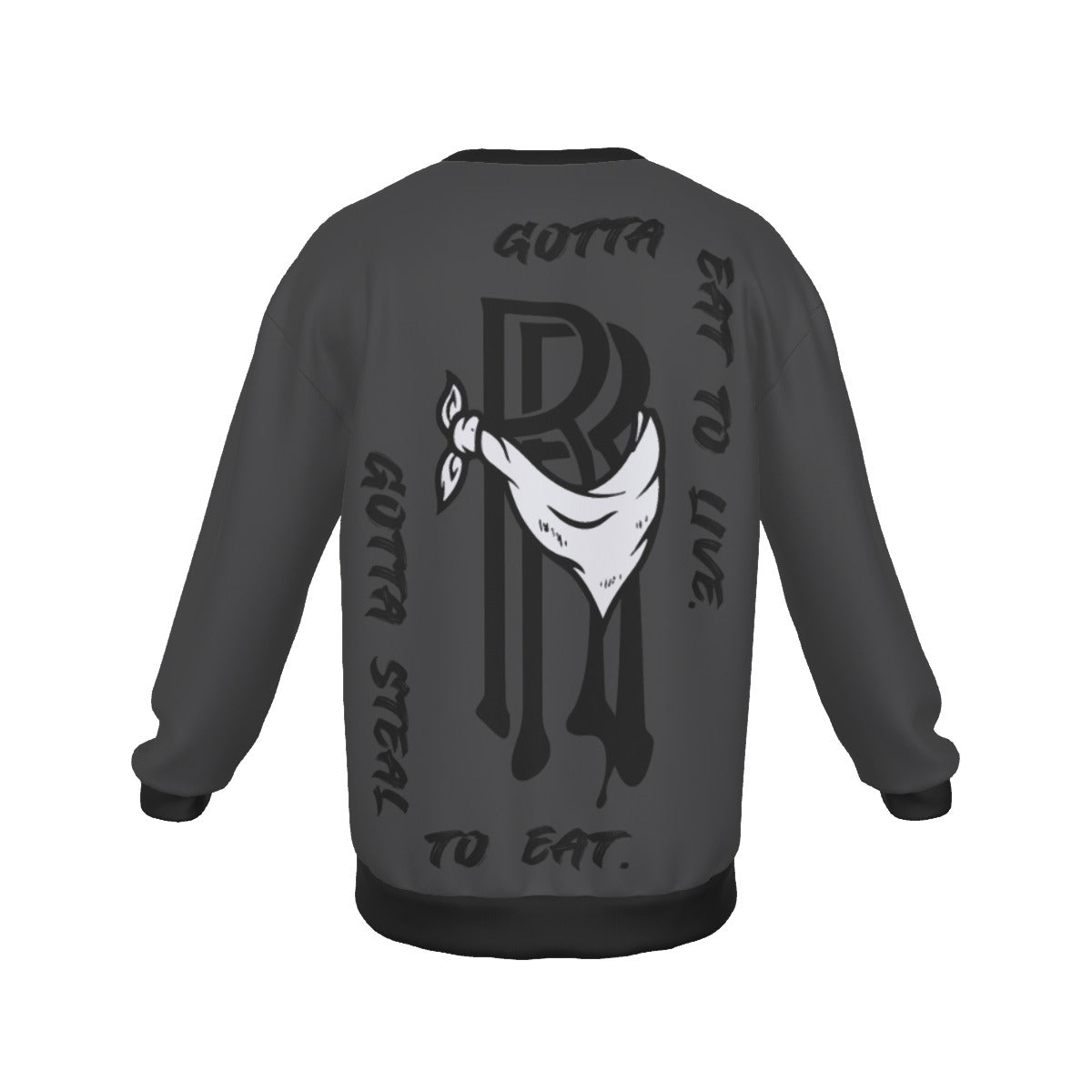 Men's Drop Shoulder Round Neck Long-Sleeved Sweatshirt