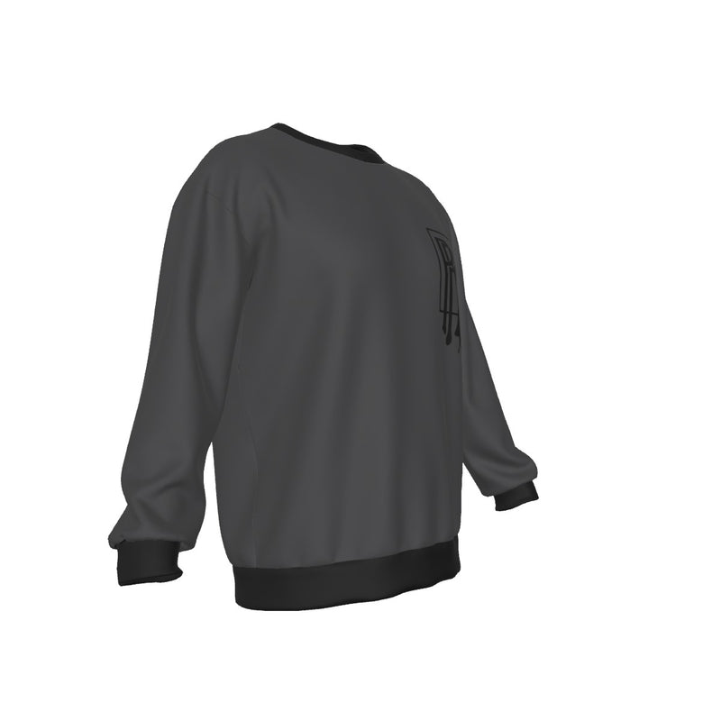 Men's Drop Shoulder Round Neck Long-Sleeved Sweatshirt
