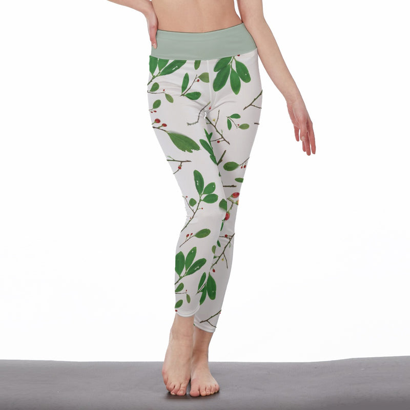 Women's High Waist Leggings | Side Stitch Closure