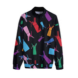 Men's Stand-up Collar Sweater With Zipper Closure