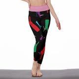 Women's High Waist Leggings | Side Stitch Closure