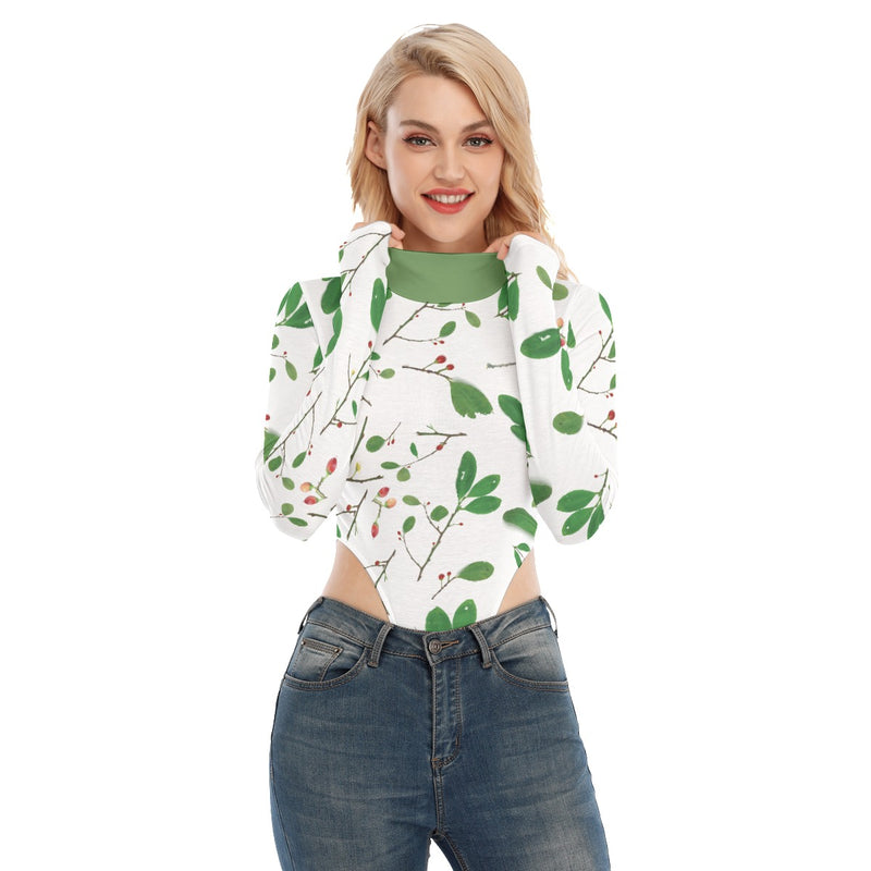 Women's Turtleneck Long Sleeve Jumpsuits