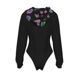 Women's Raglan Sleeve Hooded Bodysuit