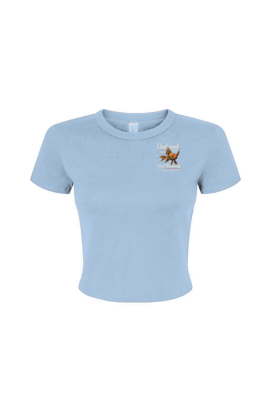 I Feel Wonderful — Crop Cut Field Tee