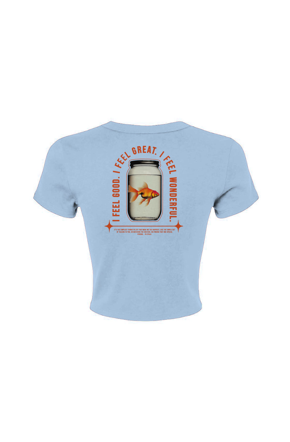 I Feel Wonderful — Crop Cut Field Tee