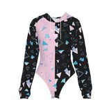 Women's Raglan Sleeve Hooded Bodysuit
