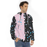 Men's Hoodie With Placket Double Zipper