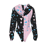 Women's Raglan Sleeve Hooded Bodysuit