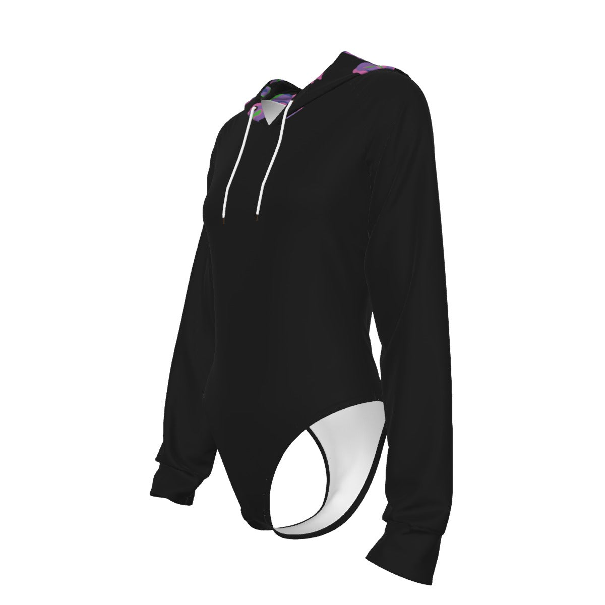 Women's Raglan Sleeve Hooded Bodysuit