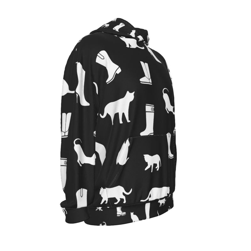 Men's Drop Shoulder Patch Pocket Hoodie