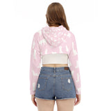 Women's Smock Short Hoodie With Long Sleeve